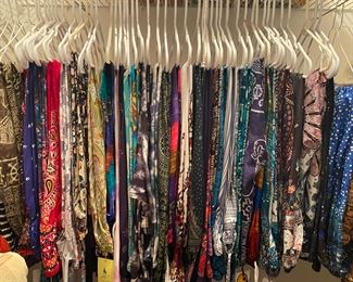 A lot of brand new pants size medium with tags still on  them.  Elastic waste and and legs.  