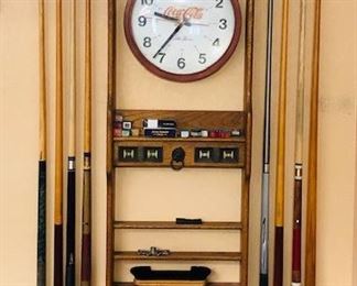 Billiard Stick/Accessories Rack.