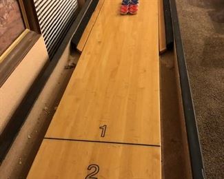 Regulation Shuffleboard Table.
