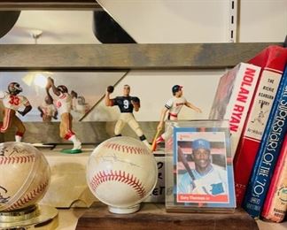Sports Action Figures and Signed Baseballs.