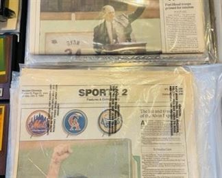 Vintage Historic Local Newspapers.