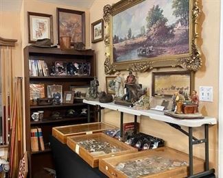 Wall Art and Armed Forces Service Medals.