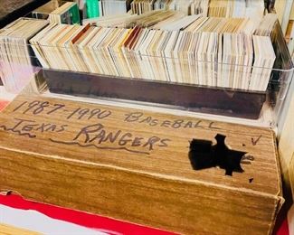 Assorted Sports Cards. Texas Rangers Collector Cards 1987-1990.