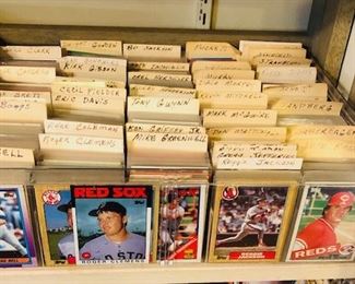 Assorted All-Star Baseball Trading Cards. Roger Clemens, Pete Rose, Dwight Gooden, Tony Gwynn, Kirk Gibson, Bo Jackson, Will Clark and more!!