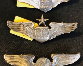 US Air Force Officer Senior Aircrew Wings. WWII Navigator Wings.