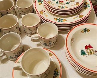 Christmas Dishes Set by Jamestown Action "The Joy of Christmas"