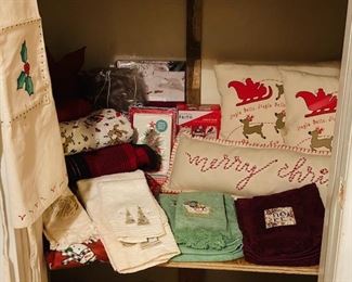 Christmas Towels and Linens.