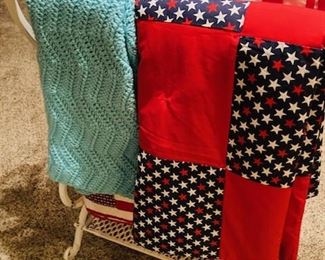 Large Vintage Home Made Quilts. Great Condition.