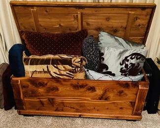 Large Wood Cedar Chest.