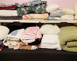 Large Selection of Bedding, Quilts, Blankets, Throws and Pillows.