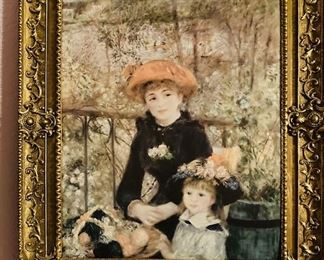 Renoir's "Two Sisters" Framed Wall Art.
