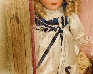 Wide Selection of Collectable Porcelain Dolls.