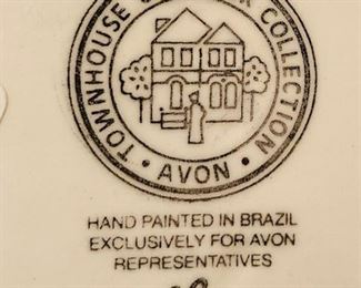 Vintage Avon Townhouse Canister Collection w/Salt & Pepper.