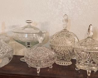 Large Selection of Collectable Crystal Bowls and Dishes.