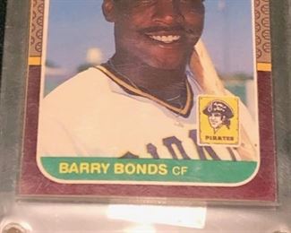 Rare Donruss Barry Bonds Rookie Card and Error Card.