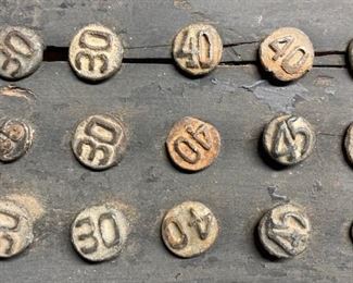 Dated Vintage Railroad Nails. Full Collector Board and Individual Packs.