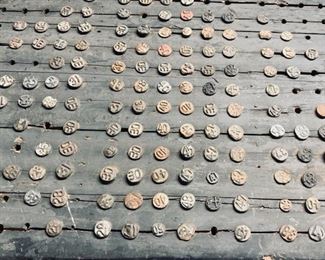 Dated Vintage Railroad Nails. Full Collector Board and Individual Packs.