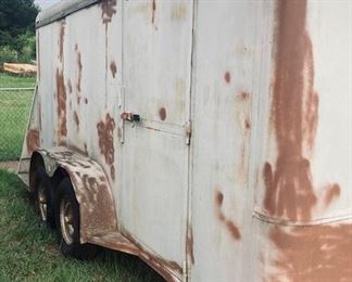 14 Ft. Cargo Trailer. Top Condition inside. Good Floor and Water Tight. No Leaks.