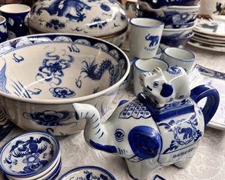 Blue and White Porcelain everywhere!