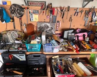 Our garage full of "everyday useful" things!