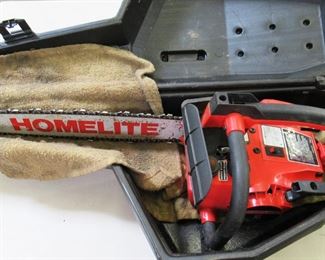 Homelite Chainsaw and Case