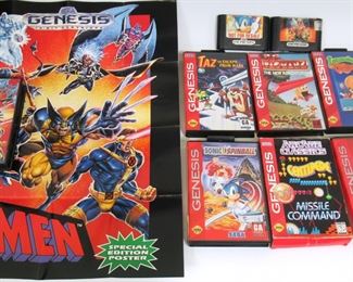 Sega Genesis X-Men and Various Video Games