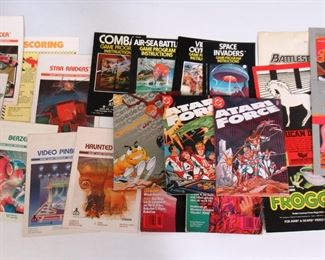 Vintage Atari Game Inserts and Atari Force DC Comics Lot