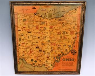 1934 Ohio Exposition Map
