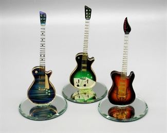 Hand Blown Glass Guitars