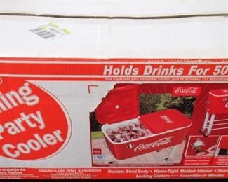 Coca-Cola Rolling Party Cooler 