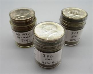 JKF Half Dollar Lot, Some 40% Silver