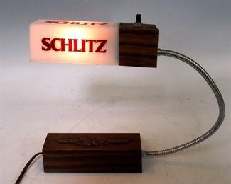 Schlitz Light Up Beer Desk Lamp