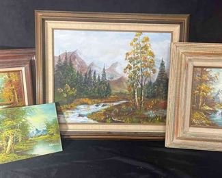 P009 Signed Oil Paintings