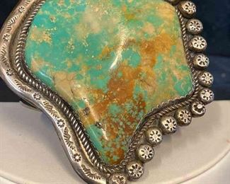 Q003 Turquoise Sterling Cuff