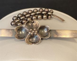Q009 Danish Sterling Grape Brooch And More