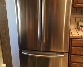 001 Samsung French Door Stainless Steel Kitchen Refrigerator