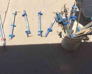 Blue and Silver Clamps
