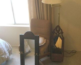 Chair And Wooden Mirrors