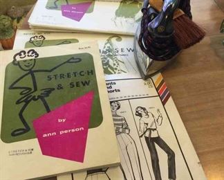 Vintage Stretch and Sew Patterns and General Electric Iron