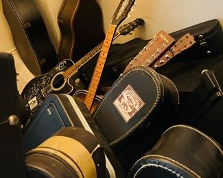 So many guitars!