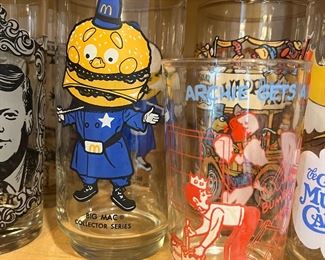 McDonald’s vintage and Archie glassware 