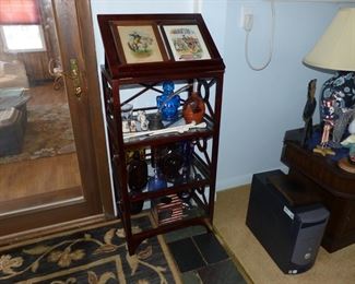 Antique library book stand