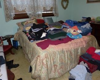 Mattress and box spring, clothing