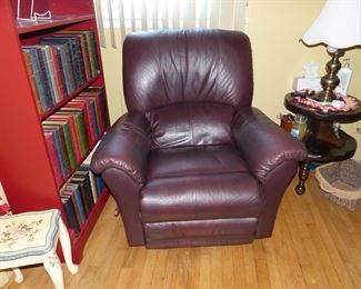 Leather recliner