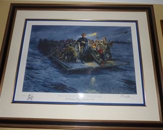Washington's Crossing – limited edition print, artist Mort Kunstler