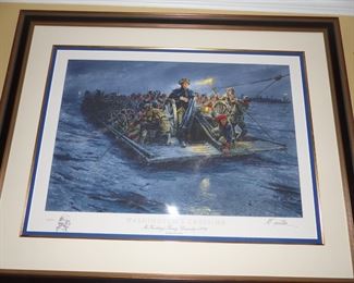 Washington's Crossing – limited edition print, artist Mort Kunstler