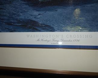 Washington's Crossing – limited edition print, artist Mort Kunstler