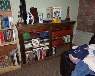 Bookcase and books