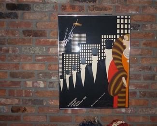 Signed Erte' poster