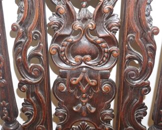 detail of James II chair
